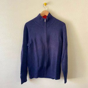 Tommy Hilfiger, Medium Navy Quarter Zip-Up Sweater